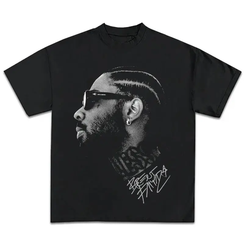 Brent Faiyaz Big Face Graphic T-shirt, Sonder Rapper Shirt, Vintage Rap Hip Hop Merch Unisex Y2k Streetwear T-shirt, Tops Menswear