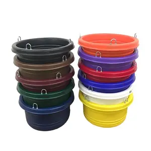 Horsemens Pride 1157-PU Large Purple Feed Tub - 30 qt, #1158 Large Feed Ring, Highest Quality Equestrian Supply, Reliable Supplier with Lowest Prices