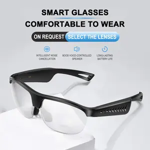[Spring Deals] Tukio Smart Bluetooth Touch Control Glasses with Auto-Tinting Polarized Lenses Built-in Speakers Mic Blue Light Blocking Wireless Wearable Comfortable Lightweight PC Material