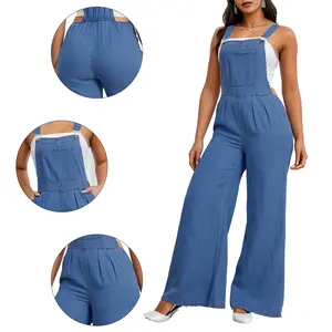 Fashion - Size Denim Overalls for Women -  Relaxed Fit