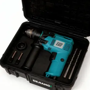 Multifunctional Electric Hammer Drill Set Impact Drill with Adjustable Speed Built-in Drill Bits for Woodworking Home Installation Concrete Tile Wall Stone Power Tool