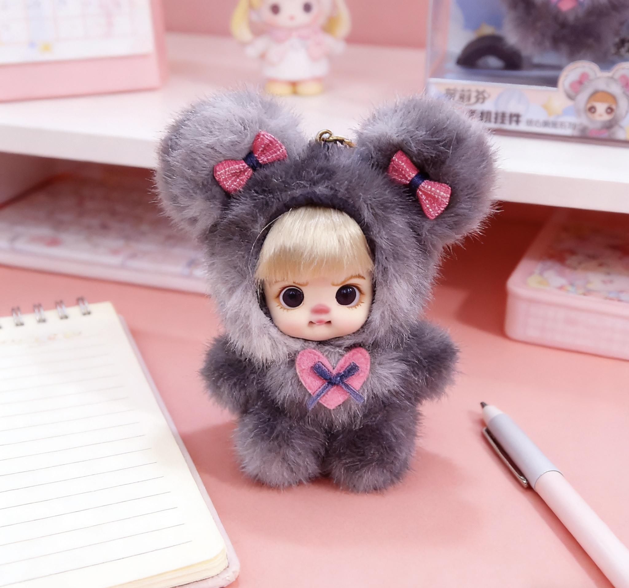 Lolifen Cute Bear Adorable Plush Doll Charms