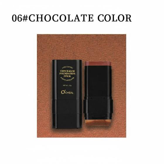 O’CHEAL Concealer Stick, waterproof and sweatproof, dual-ended design with built-in brush, brightens and hydrates, long-lasting and colorfast, available in 6 shades,sunscreen