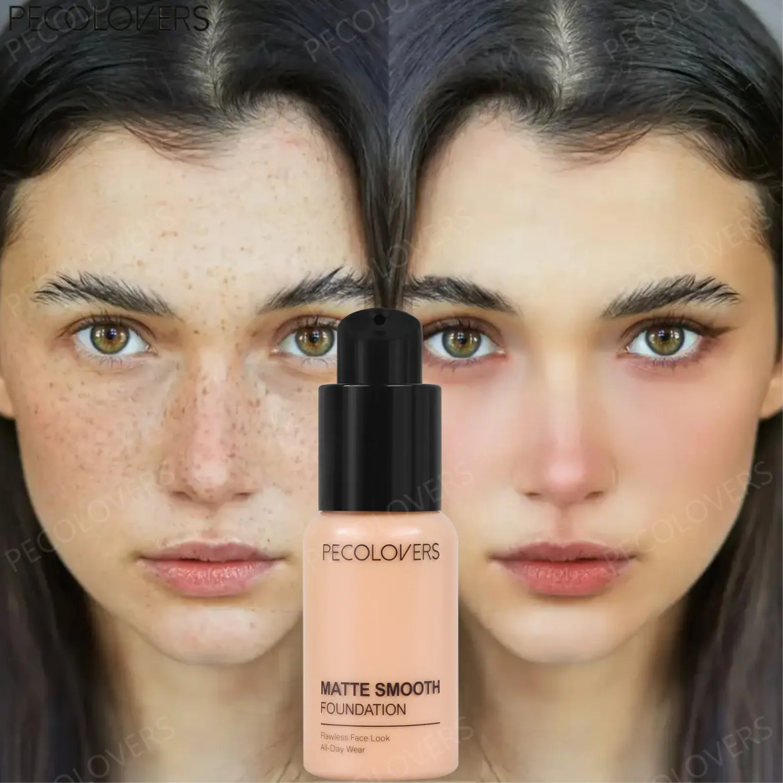 1 Pc Moisturizing Liquid Foundation, Breathable Coverage, Waterproof Foundation Cream For Office And Outdoor Activities, Fair Ivory And Natural Beige And Warm Tan, Face Beauty Essential, Hydrating Makeup