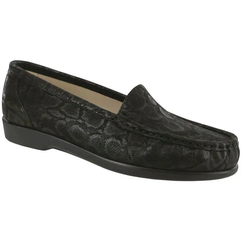 SAS Women's Simplify Loafer NERO SNAKE