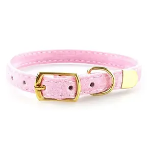 Flocked Cat Collar — Adjustable & Durable with Optional Bell