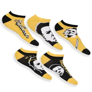 Halloween Socks Women's Michael Myers Everyday Is Halloween 5 Pair Ankle Sock Size 9-11
