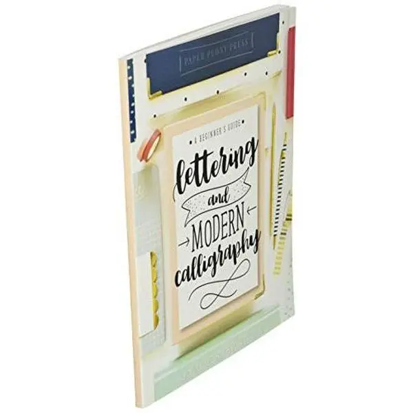 USED Book - CreateSpace Classics Lettering and Modern Calligraphy: A Beginner's Guide: Learn Hand Lettering and Brush Lettering by Paper Peony Press (Paperback) - english