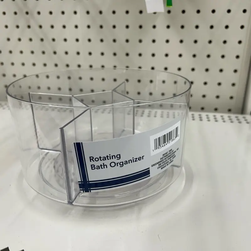 Rotating bath organizer