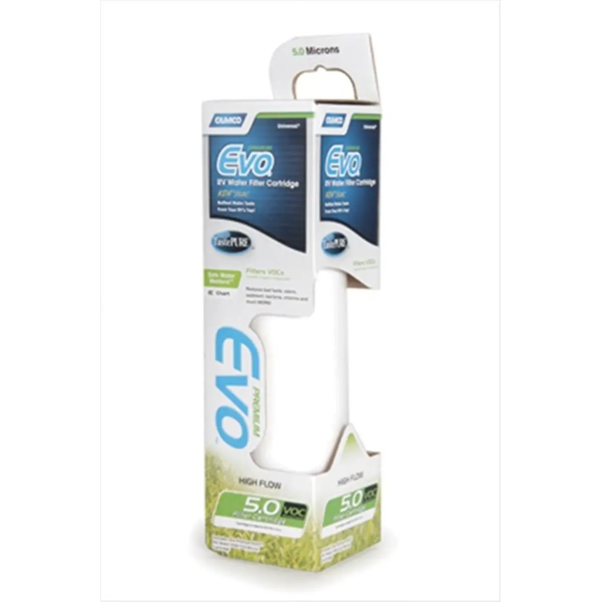 Camco 40624 Evo Premium Replacement Water Filter Cartridge, Activated Carbon Fiber Water Filter for Household & Kitchen Appliance Compatibility, Activated Carbon Fiber Water Filters