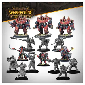 212 MAIN Warmachine Khadorian Miniature Set - Steamforged Games Khador Winter Korps Auxiliary Expansion Figures (Small Animal Toy)
