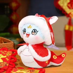 Snake Symbol Plush Toy Year of Snake Plush Doll 2025 Chinese Snake Plush Stuffed Year of Doll Spring Festival for Family