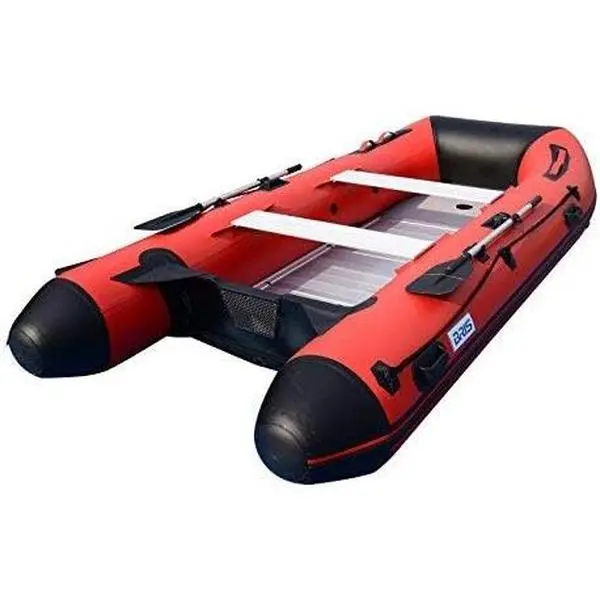 FGER 12ft Inflatable Boat Inflatable Raft Sport Rescue Diving Boat Fishing Dinghy Tender Pontoon