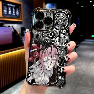 Anime Soul Eater Phone Case Compatible with iPhone 17, 16e, 16, 15, 14, 13, 12, 11, Mini, Pro Max Air X XR XSMAX 8, 7 Plus & Samsung Galaxy S25 Ultra S24 S23 S22 S21 Plus - Shockproof Transparent Soft Back Cover