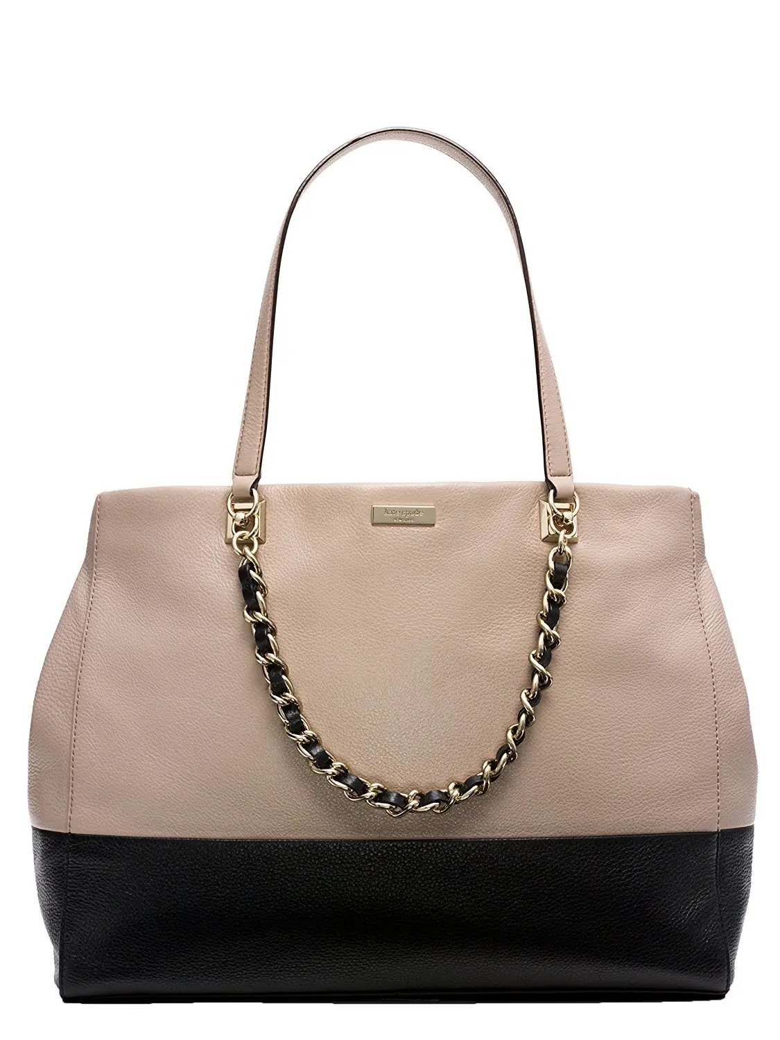 Kate Spade Francesca Women's 2-Tone Leather Tote Bag - Top Handle Design with Magnetic Snap Closure for Business, Casual Use, Two-Tone