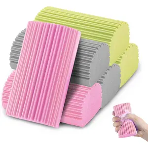 6 count Damp Duster Sponge, Magic Sponge Eraser,  Household Cleaning Sponge Tool for Cleaning Dishes, Blinds, Glass, Baseboards, Vents,Glass, Railings, Mirrors