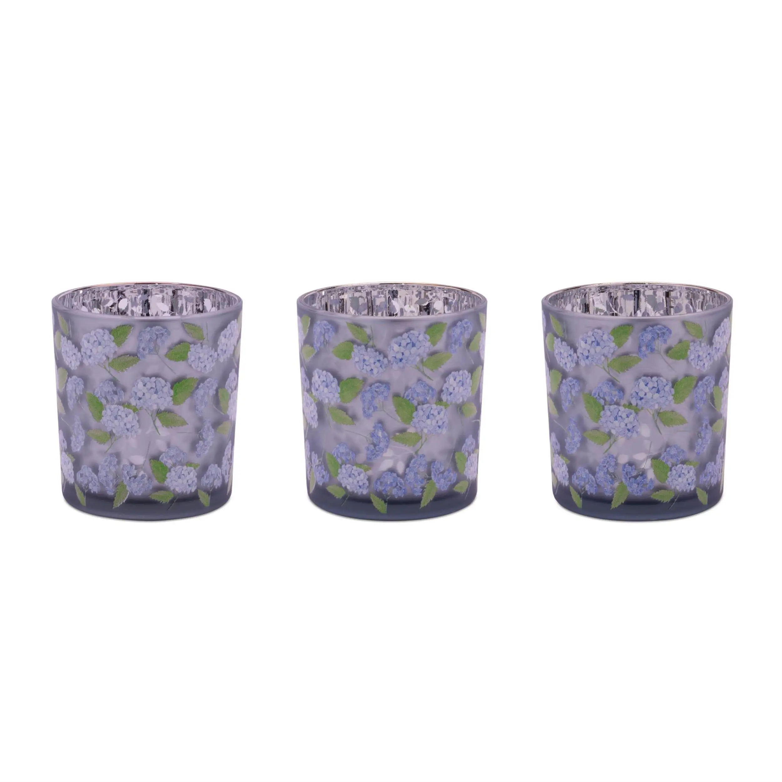 Printed Glass Votive Holder (Set of 3)