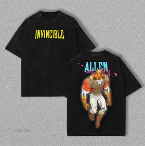 Allen the Alien T-Shirt – Invincible Bold Graphic Tee | Oversized Breathable Cotton Unisex Streetwear Menswear Top | Graphic Tees & Men Gifts - allen the alien merch boys  merch Casual Fabric graphic  tees