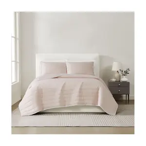 Christian Siriano NY Cotton Sateen Full/Queen 3pc Quilt Set