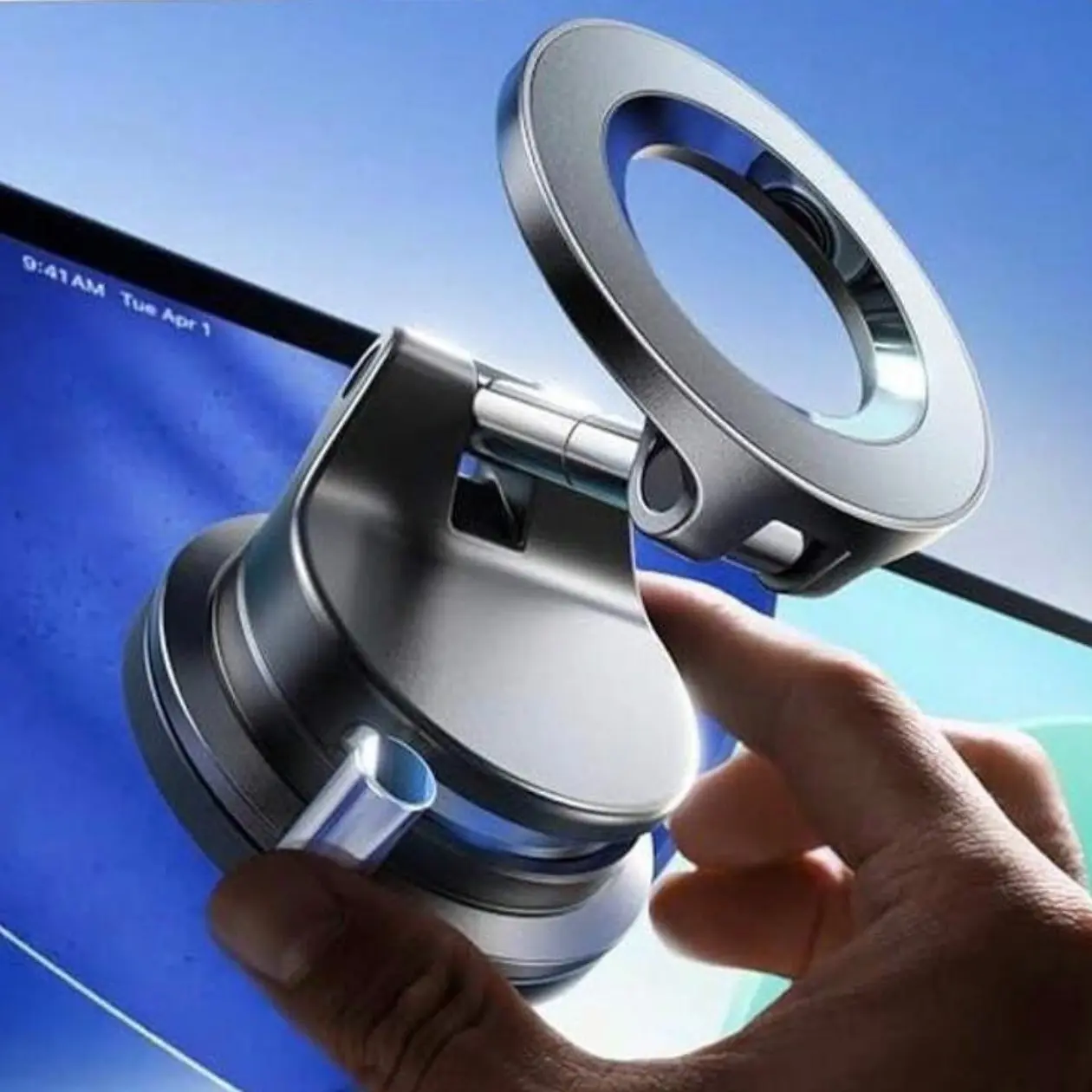 Adjustable Cellphone Car Mount Magnetic Mount Smartphone Holder Compatible with iPhone 17 16 Pro Max 15, Universal Fit Design for Garmin GPS Rearview Smooth Surface Use Phone Holders for Your Car