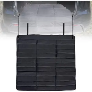 Ultra Large Rear Bumper Protector for Cars SUV Cargo Liner Prevent Scratches from Suitcases and Pets Black