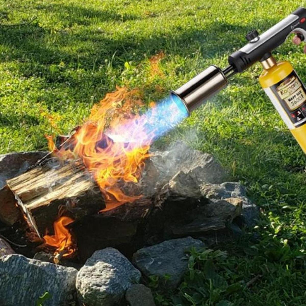 MT-920 Powerful Propane Cooking Torch, One-Button Ignition Adjustable High Flame, Heavy-Duty Searing Torch For Steak BBQ CE Certified Portable Culinary Blow Torch For Kitchen Camping Charcoal Starter, Viral Must-Have Kitchen Gadget For Chefs & Grill Maste