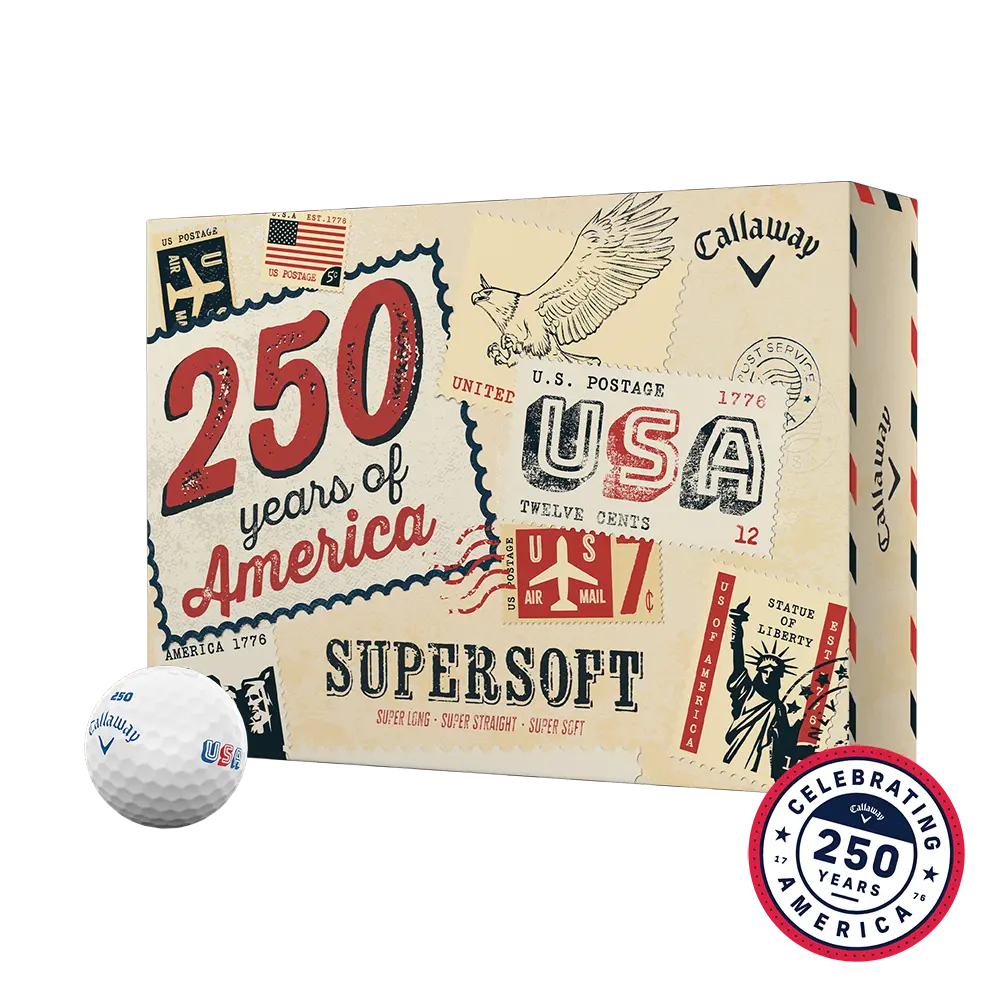 Callaway Golf Supersoft USA 250 Golf Balls in White