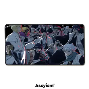 Original Gotei 13 Bleach Large Anime Mouse Pad, Non-slip Rubber Base Stitched Edge Desk Pad for Desk Laptop Desktop, Anime Accessories Merch Gift.