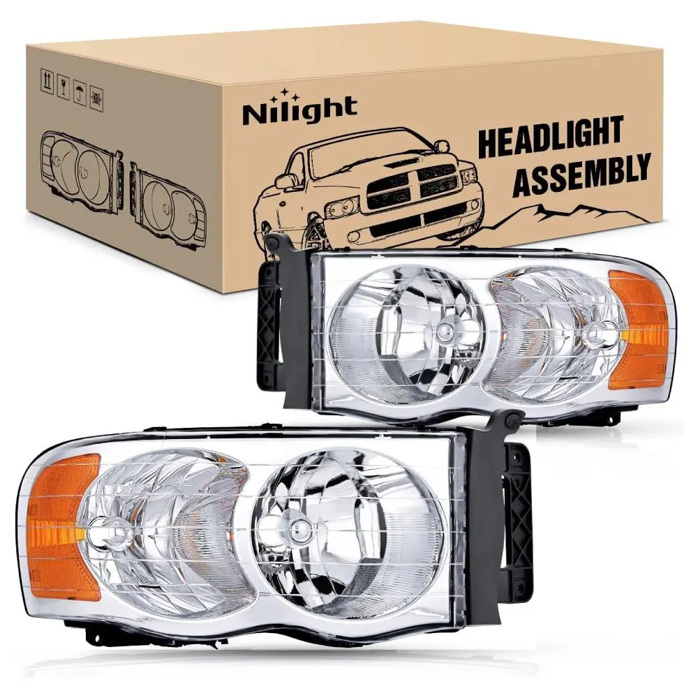 Chrome Housing + Amber Reflector