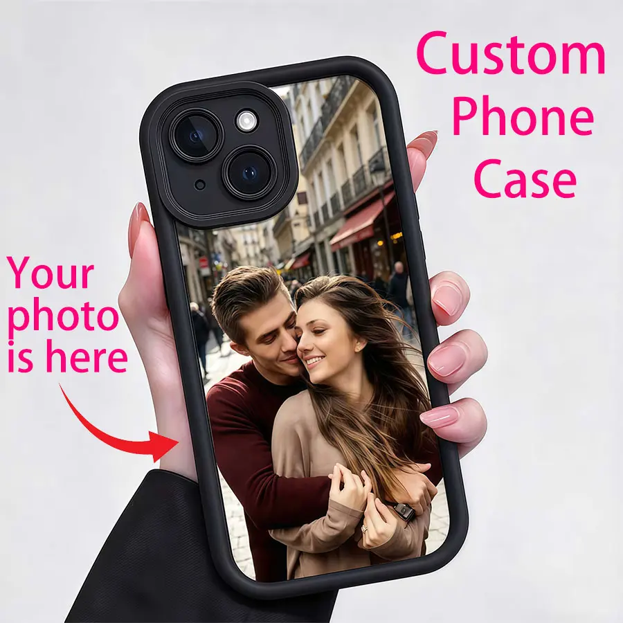 Custom Photo Phone Case, Personalized Upload Your Own Picture Shockproof Protective Phone Case with Lens Guard, for Phone 18 Pro Max,17,16,15,14 Plus,13,12 & Galaxy S26 Ultra,S25,S24,S23 Plus