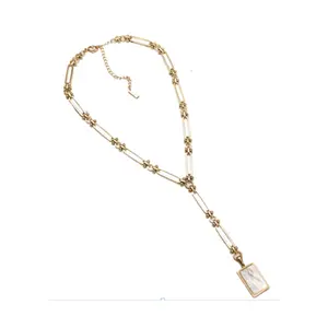 Adriana Pappas Designs White Luna Lariat