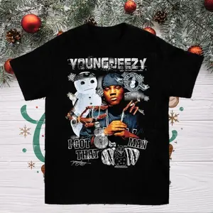 Young Jeezy T-shirt Cotton Tee For Men Women Classic Fit 100% Cotton Unisex T-Shirt US Size S-6XL. If you want other color shirt. Please note "color" or message me