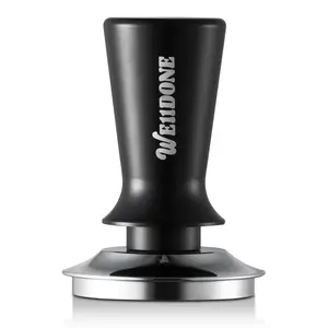 Coffee Tamper 53mm - Barista's Preferred Choice with Calibrated Spring, Premium Craftsmanship, and 100% Flat Stainless Steel Base, Espresso Tamper Fits Breville 54mm Portafilter Basket (53mm)