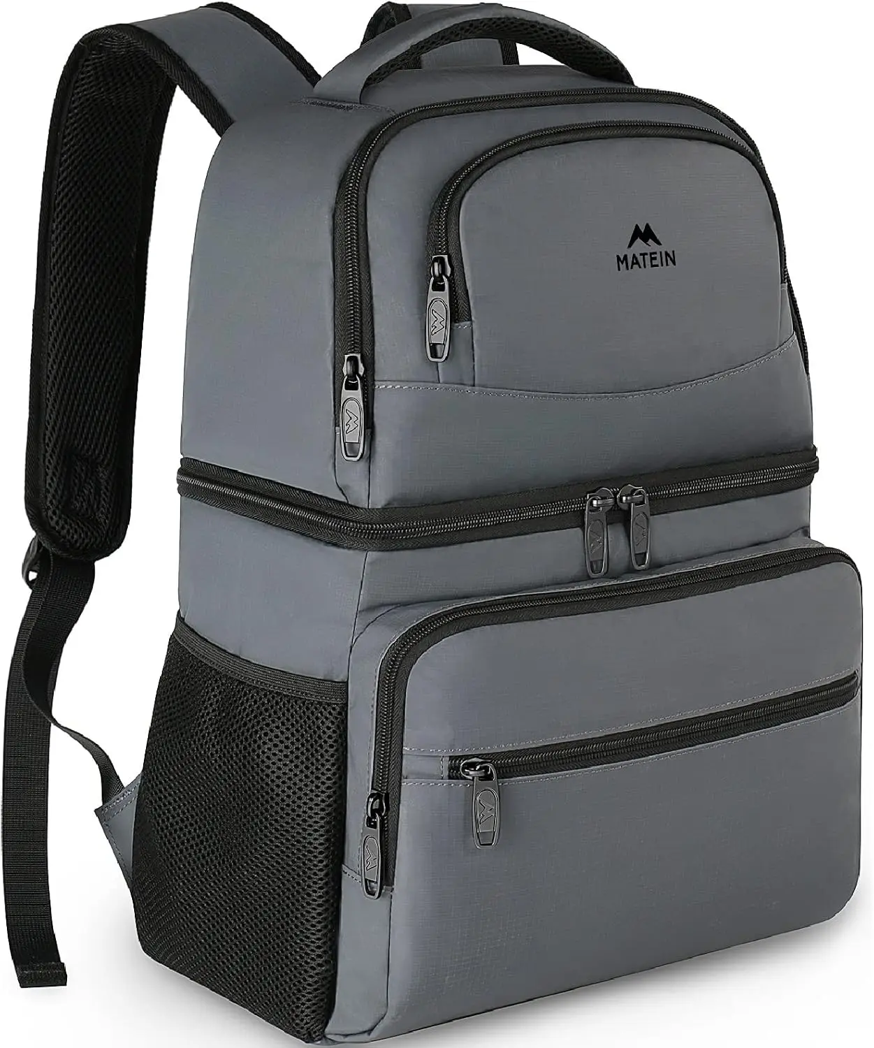 MATEIN Cooler Backpack, 26/40 Cans Insulated Lunch Backpack for Men Women | Double Layer, Lightweight & Soft, with Cooler Compartment, Leakproof Cool Lunchbox Bag, Beer Gifts for Beach Camping Hiking