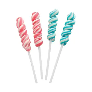 Mini Gender Reveal Twisty Lollipops - 24 Pc.