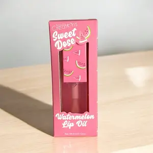 Beauty Creations Sweet Dose Watermelon Lip Oil - Radiant Nourishing Lipstick Makeup with Jojoba Oil & Vitamin E for Hydrated Lips