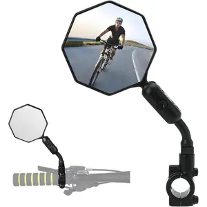 Mirror, 1 count  Mirror Handlebar Mount,,360? Adjusted  Rear View Mirror, Anti-/explosion/glare, Fits for Mountain Bikes,E-, ,Scooter,Left/Right Universal
