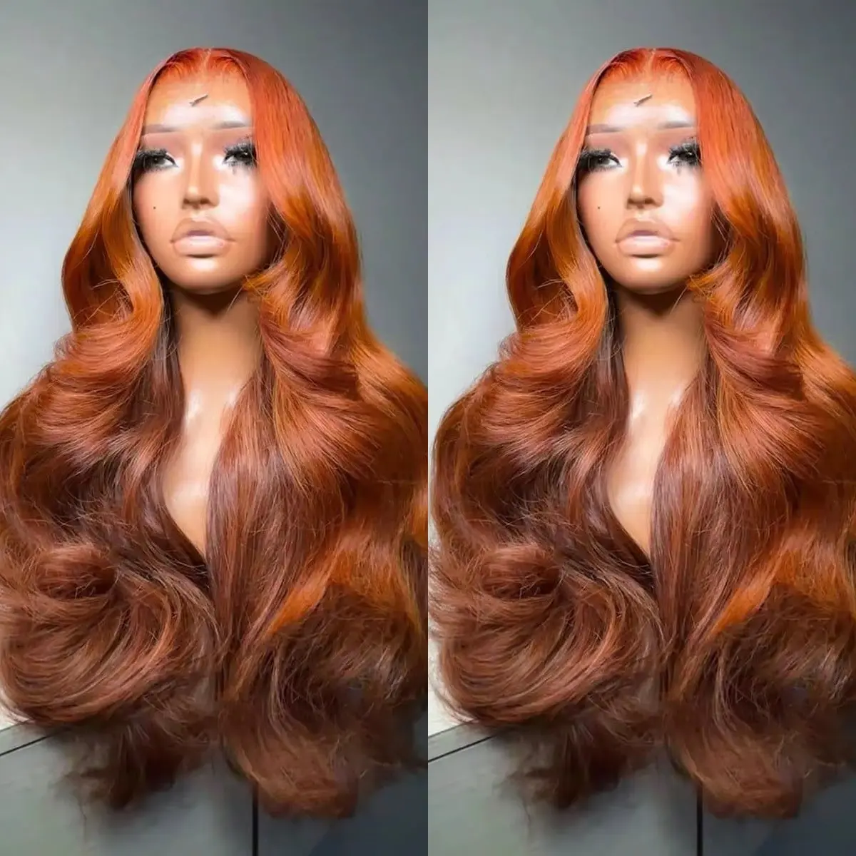 Bling Hair Ginger Lace Front Wigs Human Hair Pre Plucked 180% Density Hd Lace Front Wig 13x6 13x4 Ginger Orange Body Wave Lace Frontal Wigs Human Hair with Baby Hair