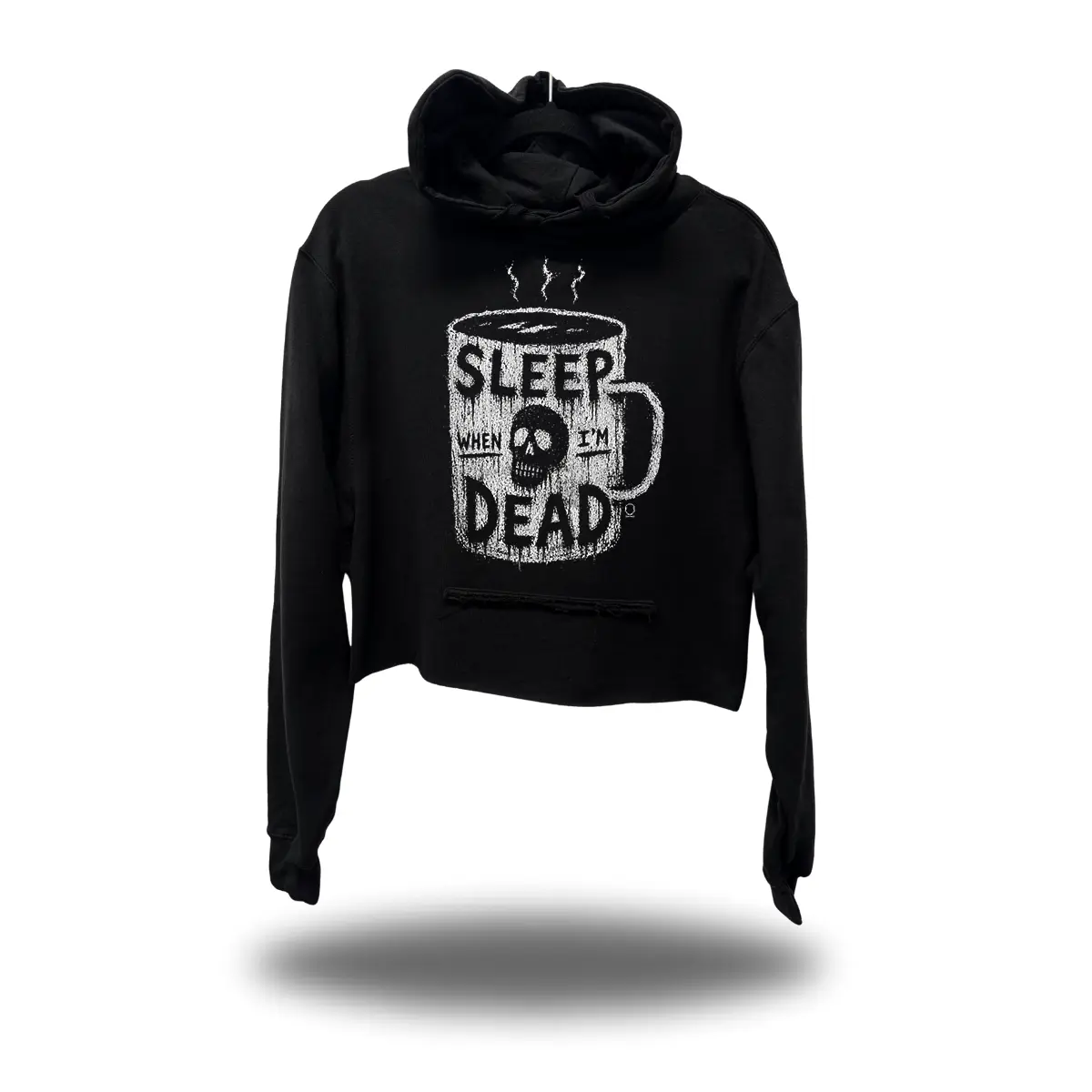 SLEEP DEAD CROP HOODIE