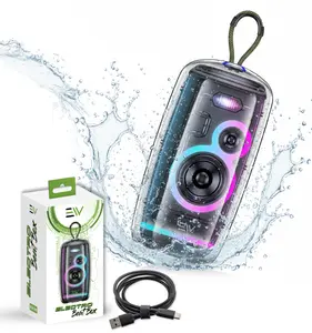 Electronic World Beatbox Portable Bluetooth Speaker 20W Wireless Speaker with HD Stereo Sound TWS Pairing Water Resistant Outdoor Speaker Bluetooth 5.3 USB-C Charging