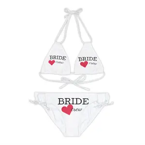 Bridal Party Strappy Bikini Set - Bride Crew Swimwear for Bachelorette Party
