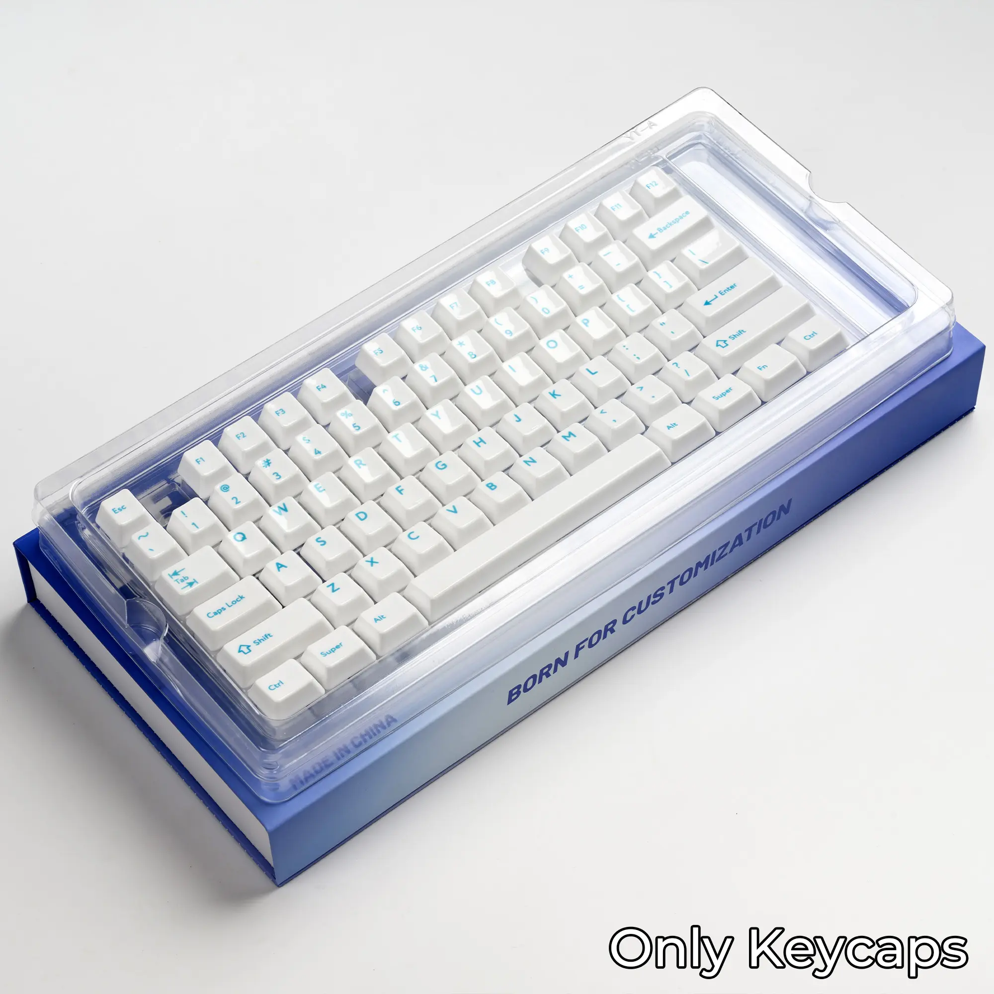 XVX Ceramic Keycaps with Colorful Legend, Ultra Smooth Surface, Cherry Profile Keycap For Cherry MX Mechanical Keyboard 120-Keys Keycap Set