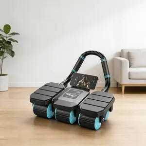 Ab Roller with Elbow Support, Home Fitness Equipment for Abs Waist & Hips Training, Indoor Core Workout Gear, Enlarged Stable Anti-Tip Wheel Structure, Comfort Non-Slip Ergonomic Hand Grips, Abdominal Exercise Roller, Ab Trainer
