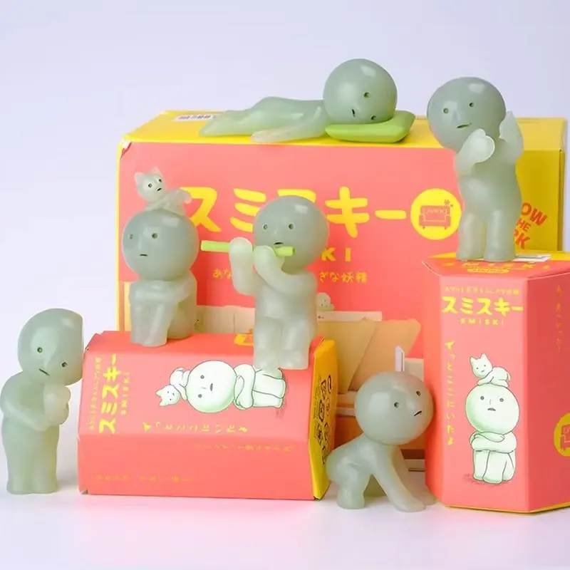 SMISKI Living Series Mini Figure | Glow in The Dark Blind Box Collectible Desk & Room Decor