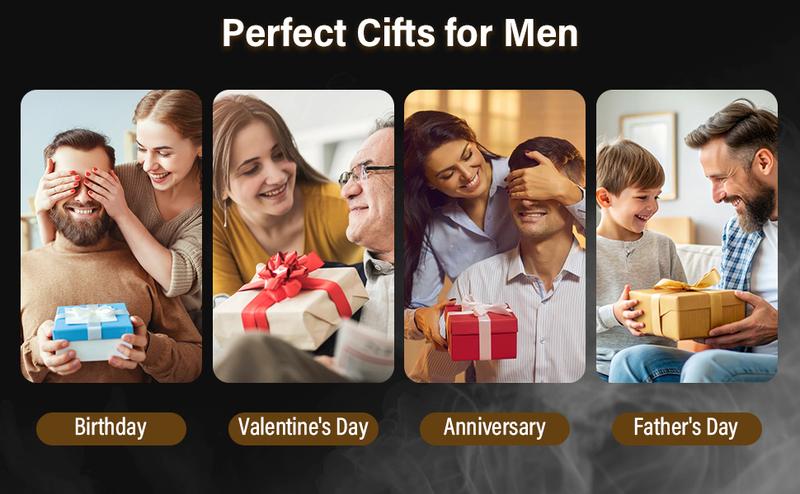 [TikTok U.S. Limited Edition] Cuisync Electric Whiskey Smoker Kit with 6 Flavors Wood Chips, Built-In Lighter Ignites, No Butane Required, Rechargeable Cocktail Smoker Kit, Birthday Bourbon Gifts, Father's Day Gifts for Men-Bronze