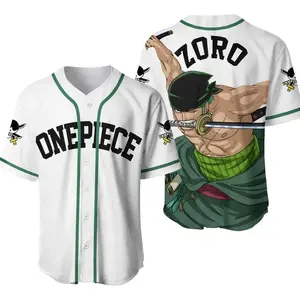 3D Print  Roronoa Zoro Baseball Jersey