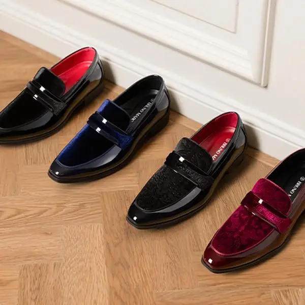 Bruno Marc Formal Men’s Patent Loafers – Classic Tuxedo Dress Shoes for Wedding, Business & Party