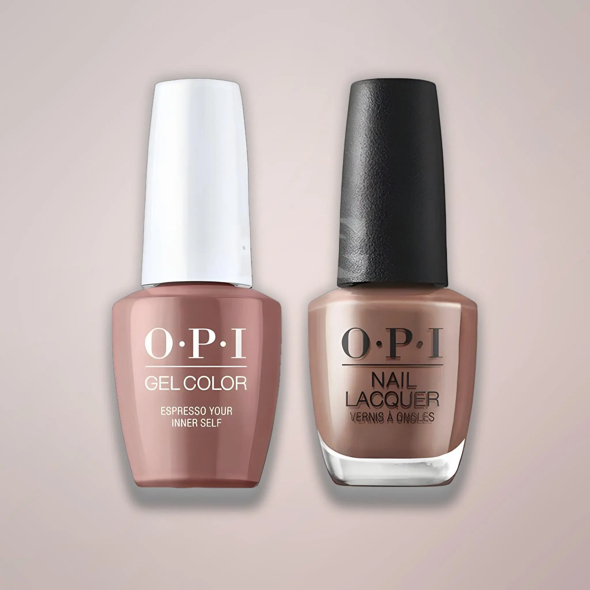 OPI Duo - Espresso Your Inner Self LA04 - Gel & Matching Lacquer Duo 0.5 oz