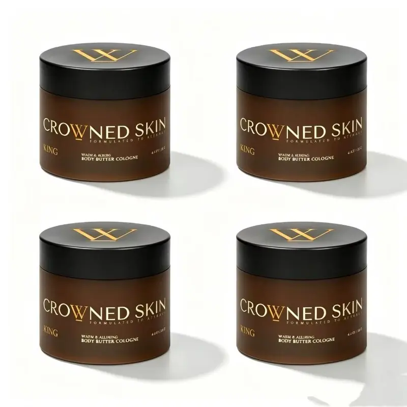 【Buy 2 Get 2 Free】4PCS Crowned Skin Body Butter Cologne | Bundle (Choose Your Scent) - King, Reign, Monarch, Prince, Empire - 4.4oz