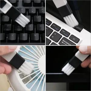 6 Pack Window Track Cleaning Brush Set, Crevice Gap Cleaner Tools with Mini Dustpan for Door Gaps, Blinds & Kitchen Corners